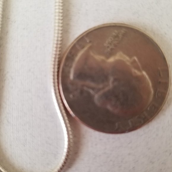 Solid 925 Sterling Silver 2mm 18" Snake Chain Spring Lock Clasp Necklace Fashion - Picture 5 of 6